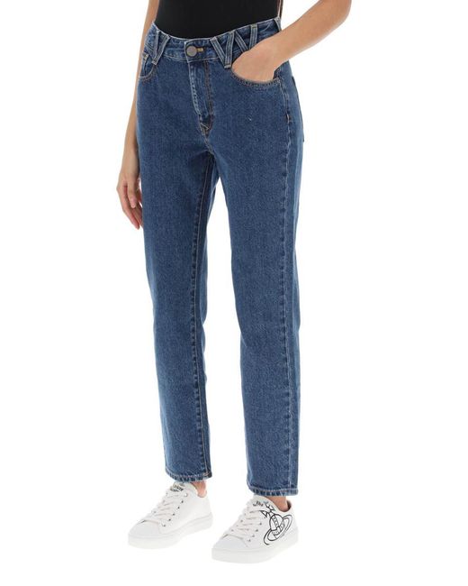 Vivienne Westwood Blue W Harris Straight Leg Jeans