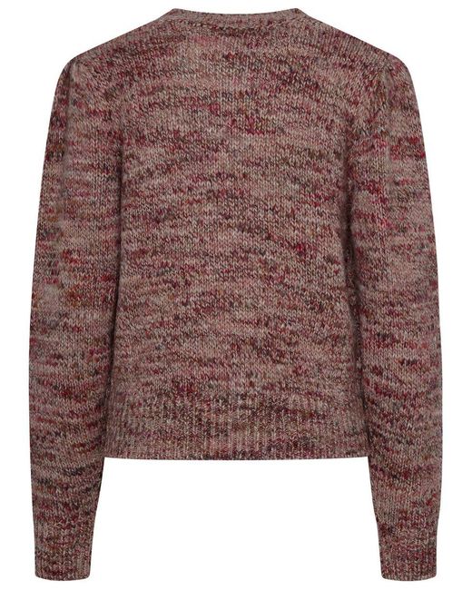 Isabel Marant Brown Isabel Marant Étoile Pink Wool Blend Pleany Sweater