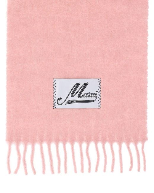 Marni Pink Wool Scarves