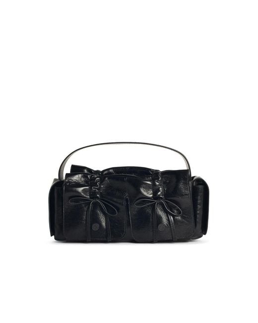 Acne Black 'Multipocket' Leather Bag
