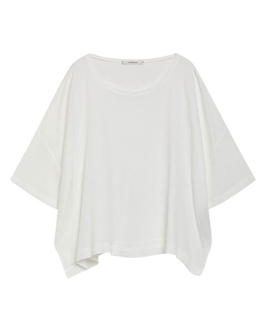 Maliparmi White Fluid Crepe Shirt Clothing