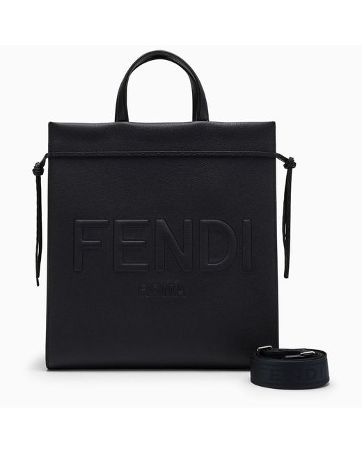 Fendi Go To Shopper Medium Black Bag for men