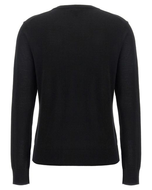 Theory Black Basic Sweater Sweater, Cardigans