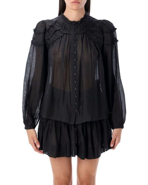 Isabel Marant Black Christa Blouse