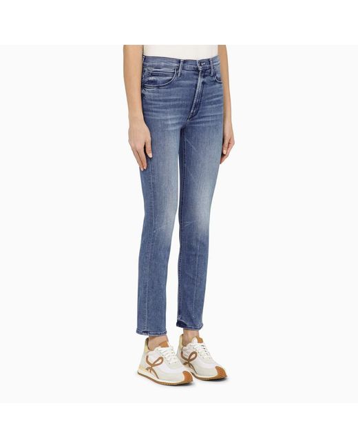 Mother Blue The Mid Rise Dazzler Ankle Denim Jeans
