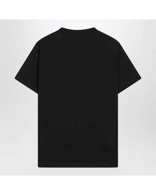 Prada Black T-Shirt With Triangle Logo