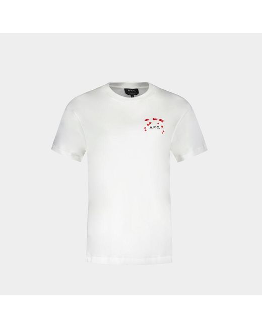 A.P.C. White T-shirts & Tops