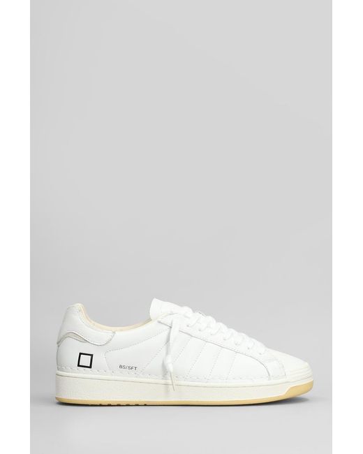 Date White Base Soft Sneakers for men