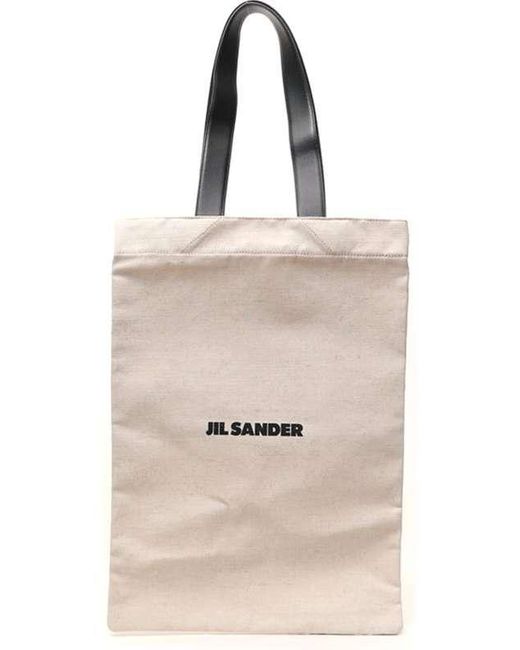 Jil Sander Natural Shopping Bags