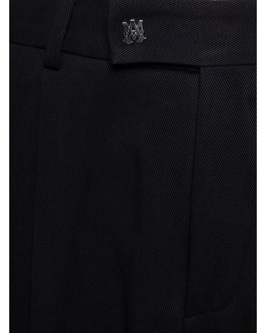 Amiri Black Double Pleat Drapy Trouser for men