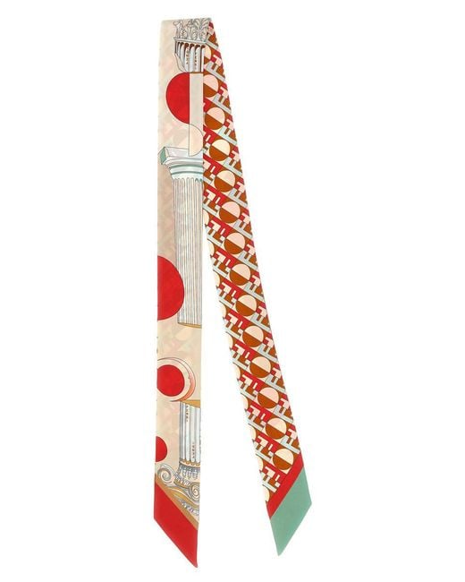 Fendi Red Double-sided 'wrappy' Bandeau