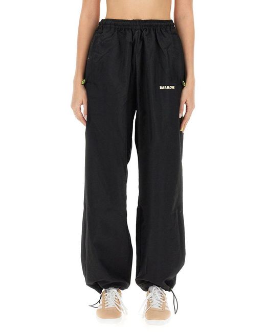 Barrow Black Jogging Pants With Logo Unisex