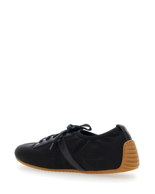 Givenchy Black Sneaker With Logo Lettering On The Side In Fabric Woman