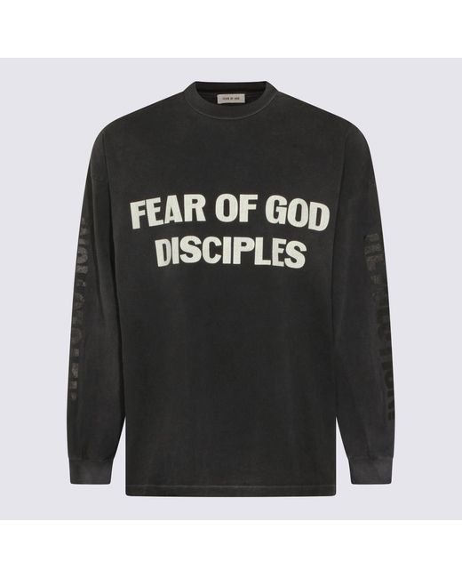 Fear Of God Black Cotton T-shirt for men