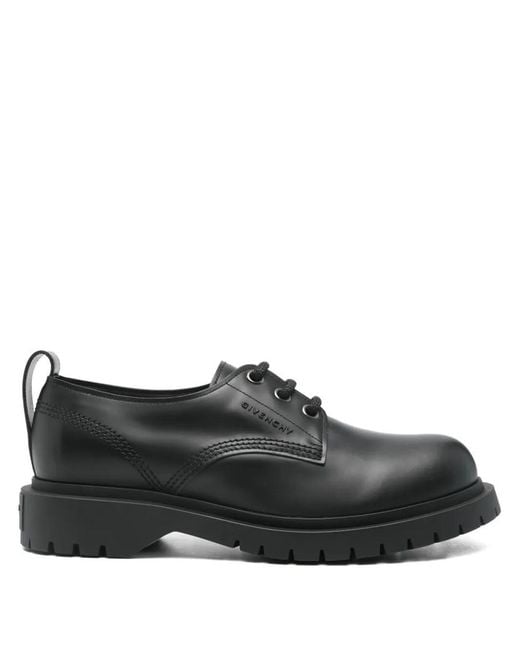 Givenchy Black Flat Shoes for men