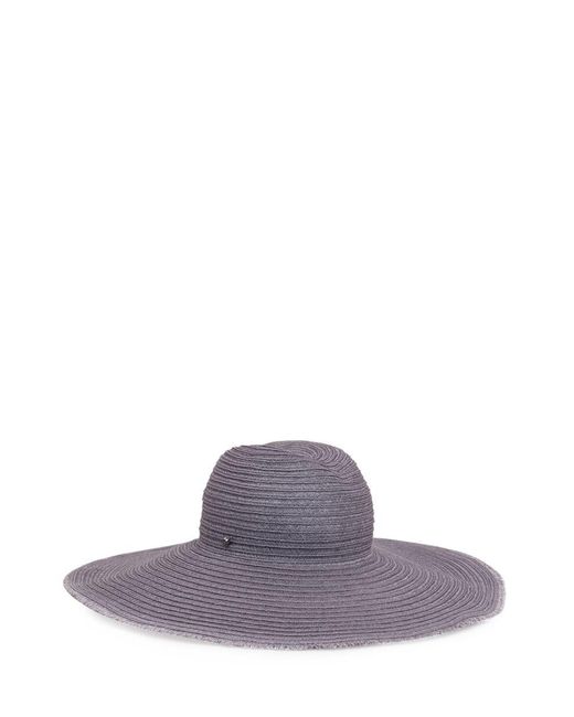 Emporio Armani Purple Fedora Wide Brim Hat