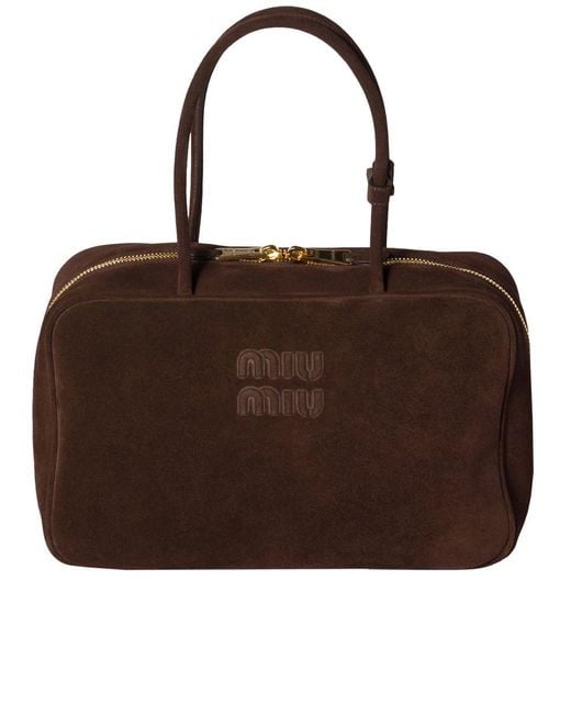 Miu Miu Brown Top Case Bags