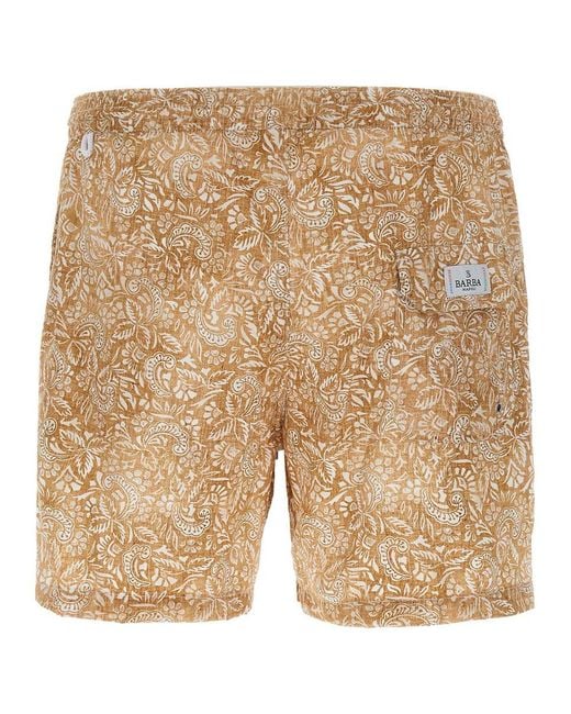 Barba Napoli Natural Paisley Floral Swimsuit for men