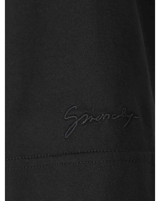 Givenchy Black Cotton Logo T-Shirt for men