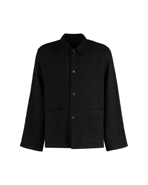 Our Legacy Black Haven Technical Fabric Overshirt for men