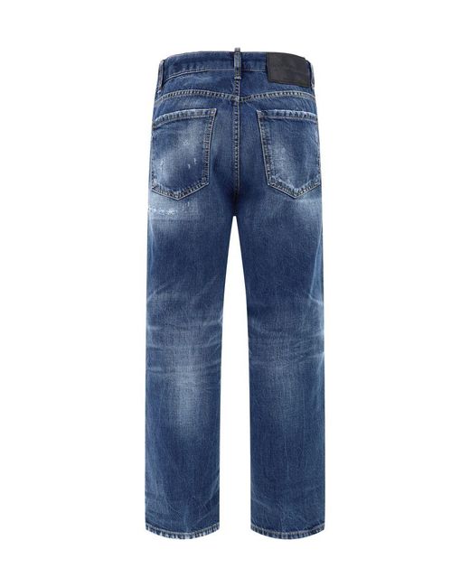 DSquared² Blue Ripped Jeans for men