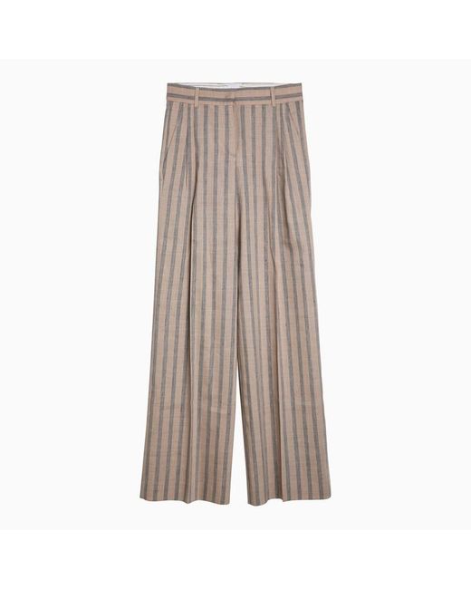 Quelledue Natural Striped And Trousers