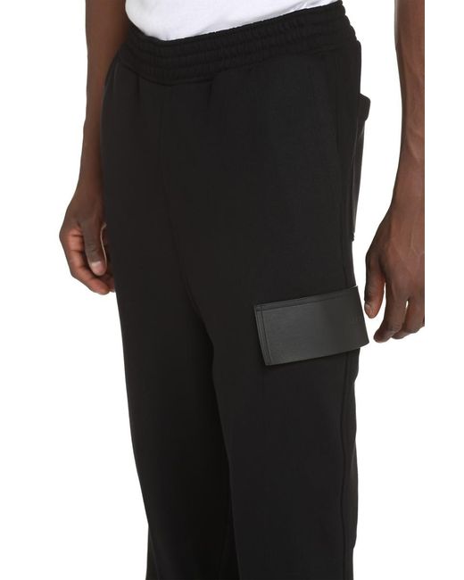 Givenchy Black Cotton Cargo-trousers for men