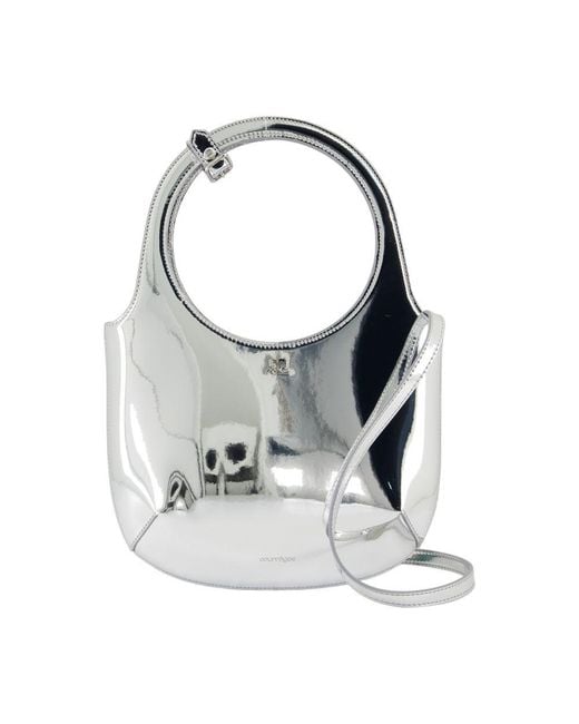 Courreges Gray Holy Mirror Purse