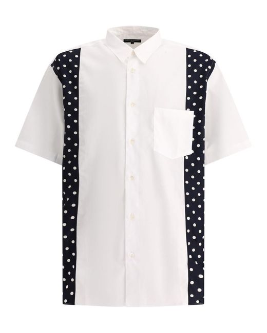 Comme des Garçons White Shirt With Polka Dots Inserts for men