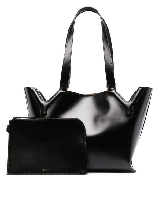 Boyy Black Yy West Leather Shopping Bag