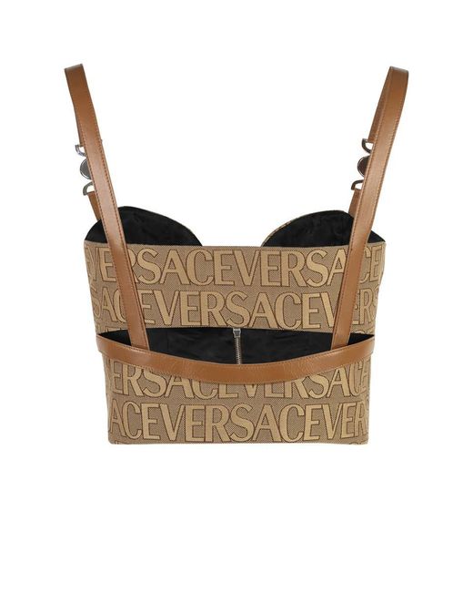 Versace White Corset Top