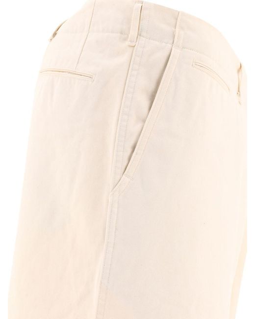 Nanamica Natural Wide Chino Trousers for men