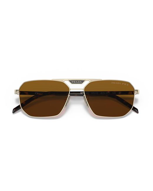 Prada Brown Pr 58Ys Sunglasses for men