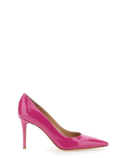Gianvito Rossi Pink Elegant High Heels With 8.5 Cm Heel