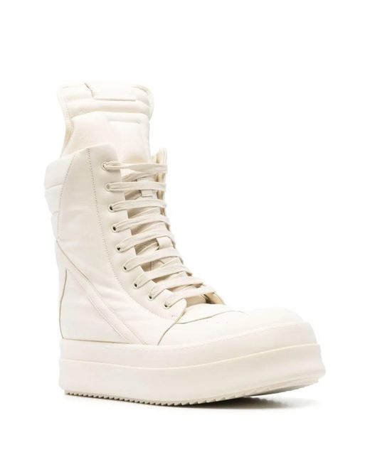 Rick Owens Natural Mega Geobasket Sneakers for men