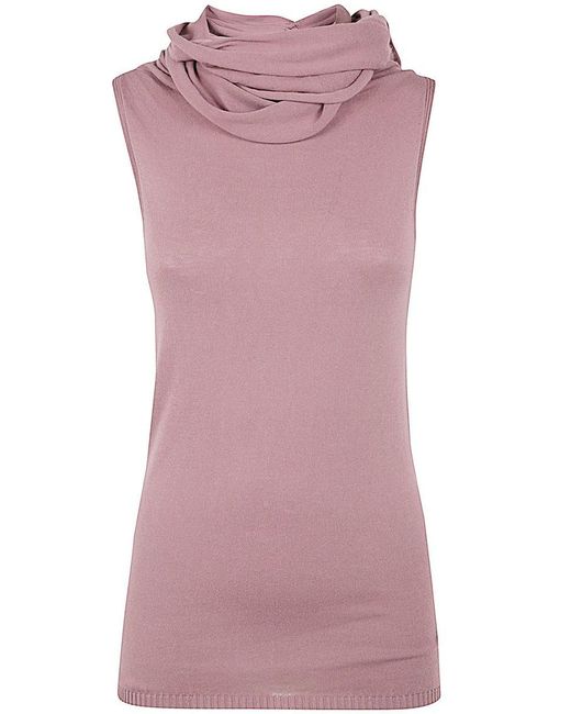 Rick Owens Pink Twist Top