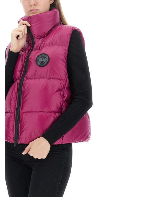Canada Goose Pink Cypress Down Vest With Logo