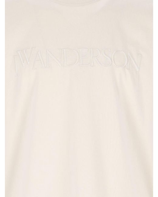 J.W. Anderson White Logo T-shirt for men