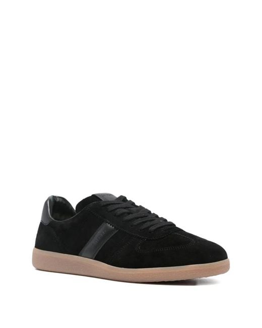 Tom Ford Black Suede T Low Top Sneakers Shoes for men