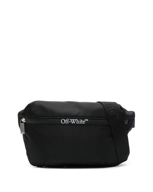 Off-White c/o Virgil Abloh Black Off- Logo-Print Belt Bag for men