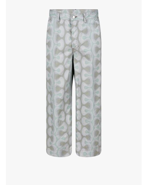 Dries Van Noten Gray 00480-Pip 8001 M.W.Pants for men