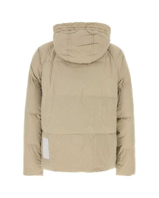 C P Company Natural Sand Nylon Artico Down Jacket for men