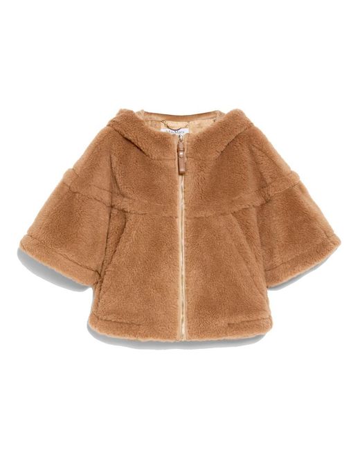 Max Mara Brown Petalo Poncho For