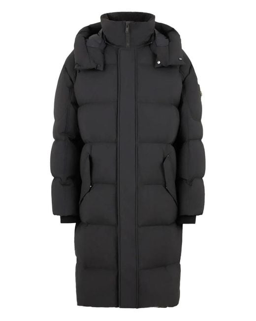 Moose Knuckles Black Everest Long Puffer Jacket Clothing for men