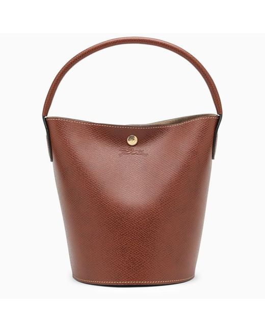 Longchamp Brown S Épure Bucket Bag