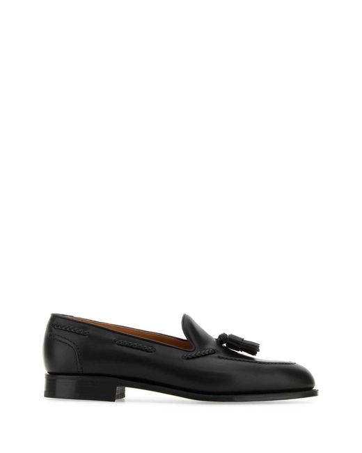 Edward Green Black Moccasters for men