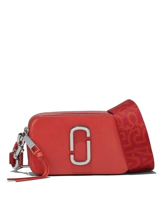 Marc Jacobs The Bi-color Snapshot Cross-body Bag in Red | Lyst