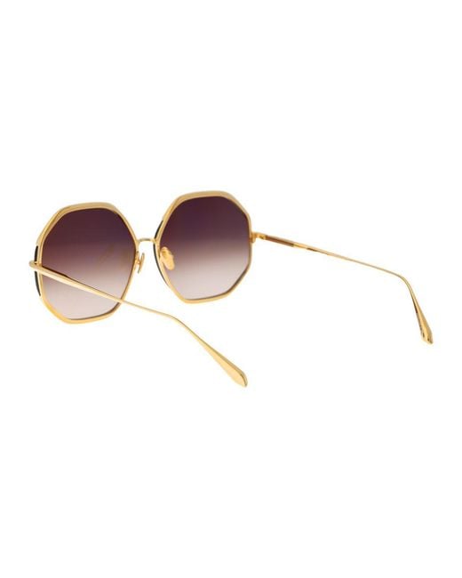 Linda Farrow Brown Sunglasses