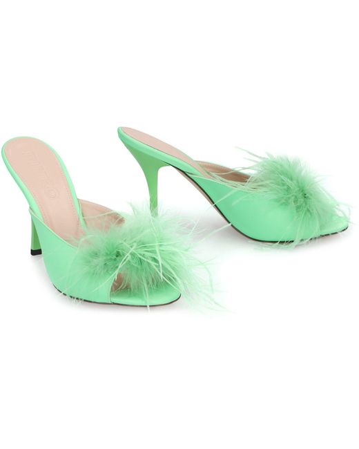 Pinko Green Sandals