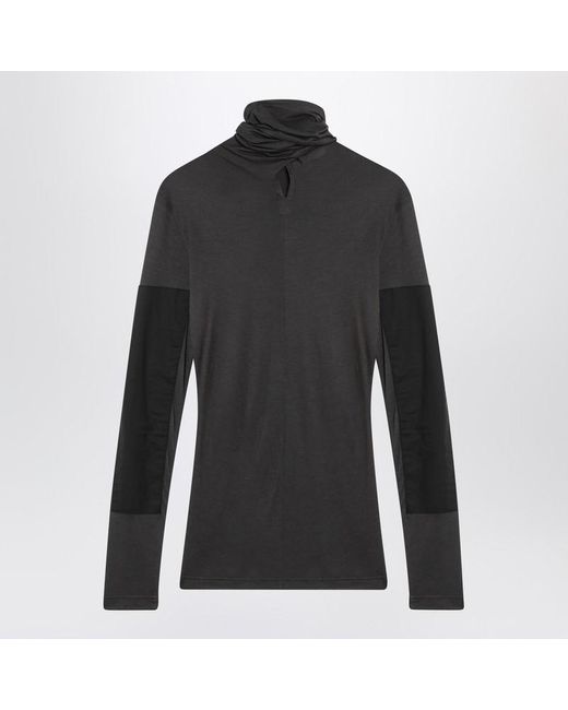 Lemaire Black Top With Scarf And Patches